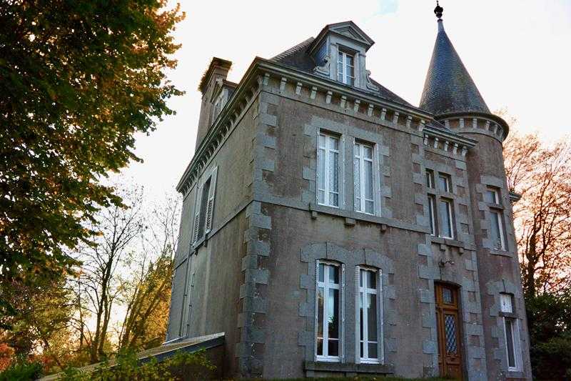 Chateau With Beautiful Walled Gardens For Sale In A Normandy Village